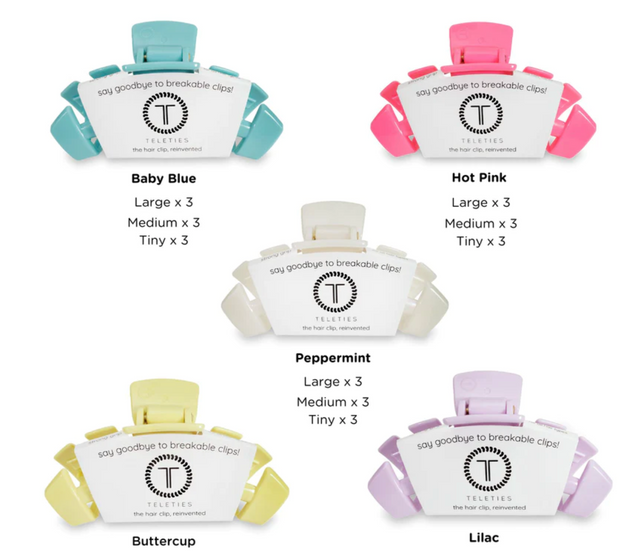 Teleties Mini Hair Clip - Assorted