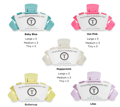 Teleties Large Hair Clip - Assorted
