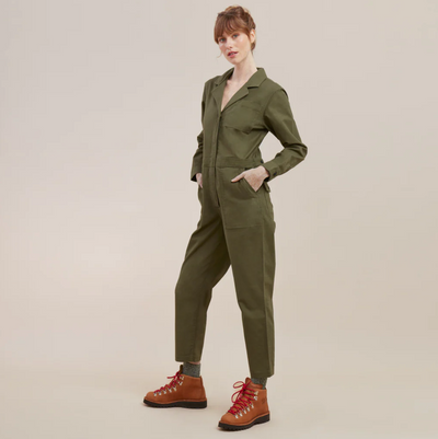 Layover Jumpsuit Romper - Military