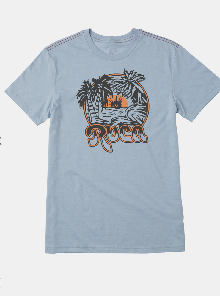 Tropical Rig T Shirt - Deja Blue