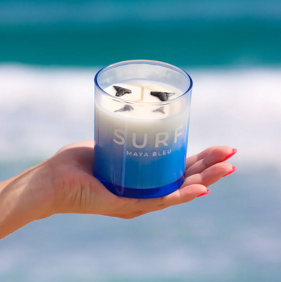 Surf Shark Tooth Candle