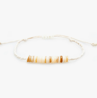 Tatiana Braided Puka Bracelet