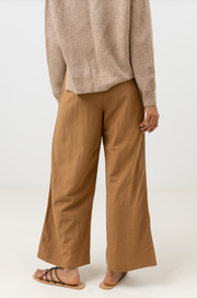 Sunrise Wide Leg Pant - Tan