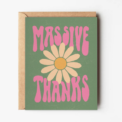 Massive Thanks Greeting Card