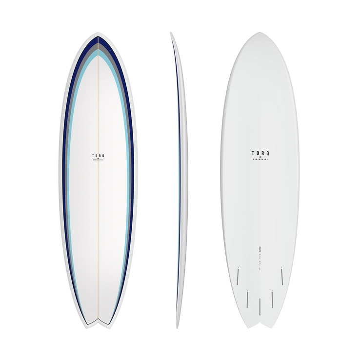 6'10 Fish - Sand/Red/Grey