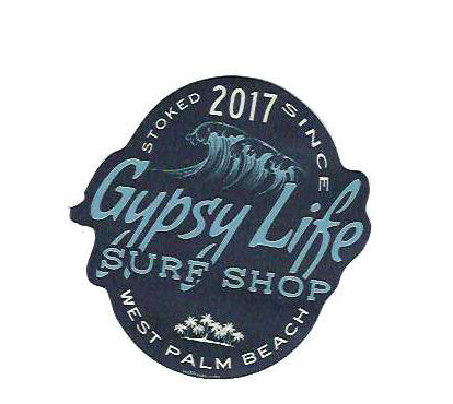 LARGE Gypsy Life Surf Shop Sticker - Mediary Waves/Palms