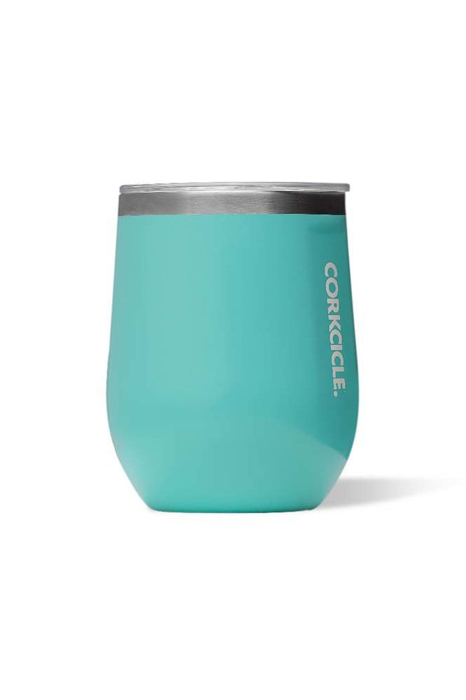 Stemless - 12oz Gloss Turquoise