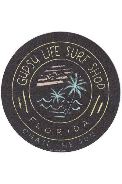 Gypsy Life Surf Shop Sticker - Caius Palms