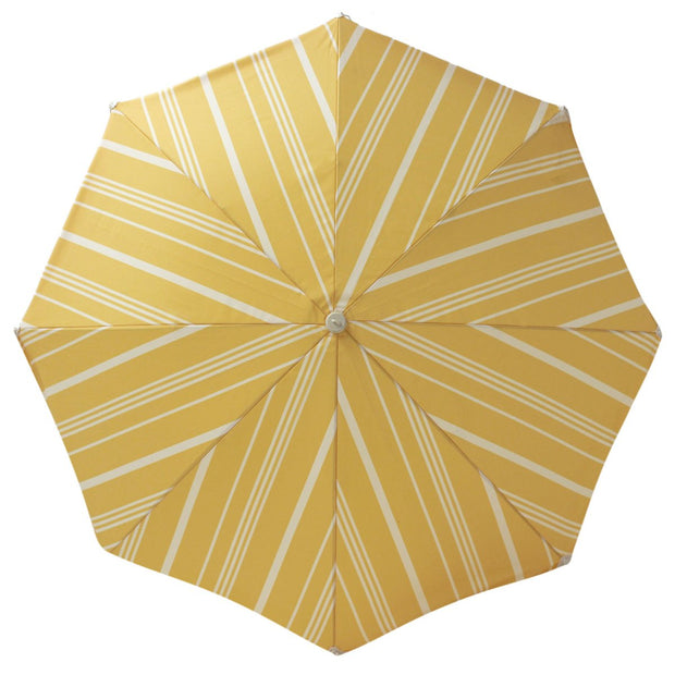 Vintage Yellow Stripe Premium Beach Umbrella