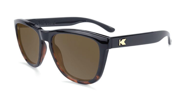 Glossy Black and Tortoise Shell Fade / Amber Premiums - Polarized