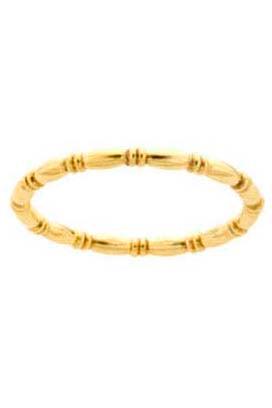Gypsy Life Beaded Stacking Ring - Yellow Gold-Filled - 2mm