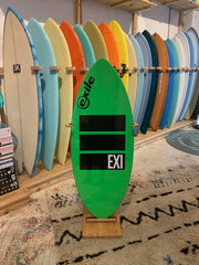 Exile Skimboard - Large EX1 - Green with Black Blocks