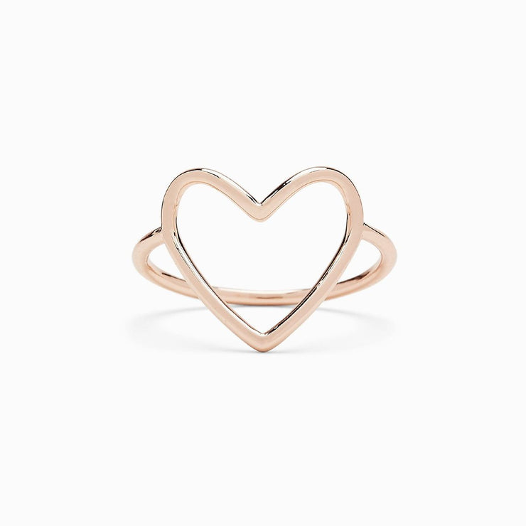 Statement Heart Ring - Rose Gold