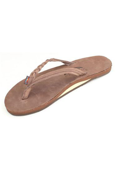 Women's Flirty Braidy - Single Layer Premier Leather with Arch Support with a Braided Strap - eXpresso - 301ALTSB - EXPR