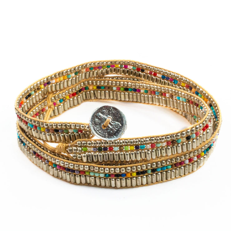 Versatile Darjeeling 3 in 1 Necklace, Wrap Wrist, Waist Chain Belt - Silver