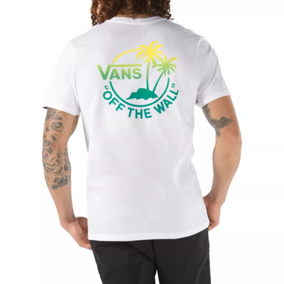 Vans Mini Dual Palm T-Shirt - White/Porcelain Green