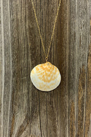 Gypsy Life Shell Necklace - Cream and Light Brown