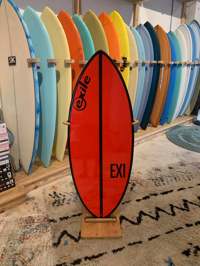 Exile Skimboard - Large EX1 - Red with Black Stripe