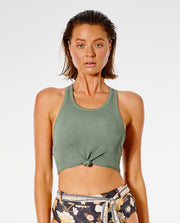 Surf Gypsy Knot Crop - Olive