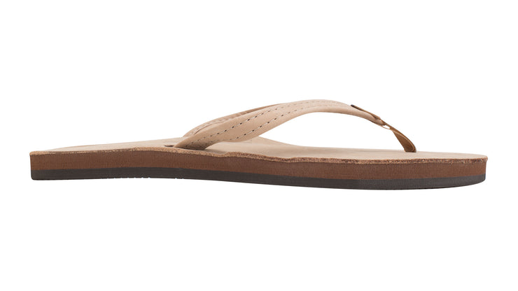 Women's Single Layer Premier Leather with Arch Support and a Narrow Strap - Sierra Brown - 301ALTSN-SRBR