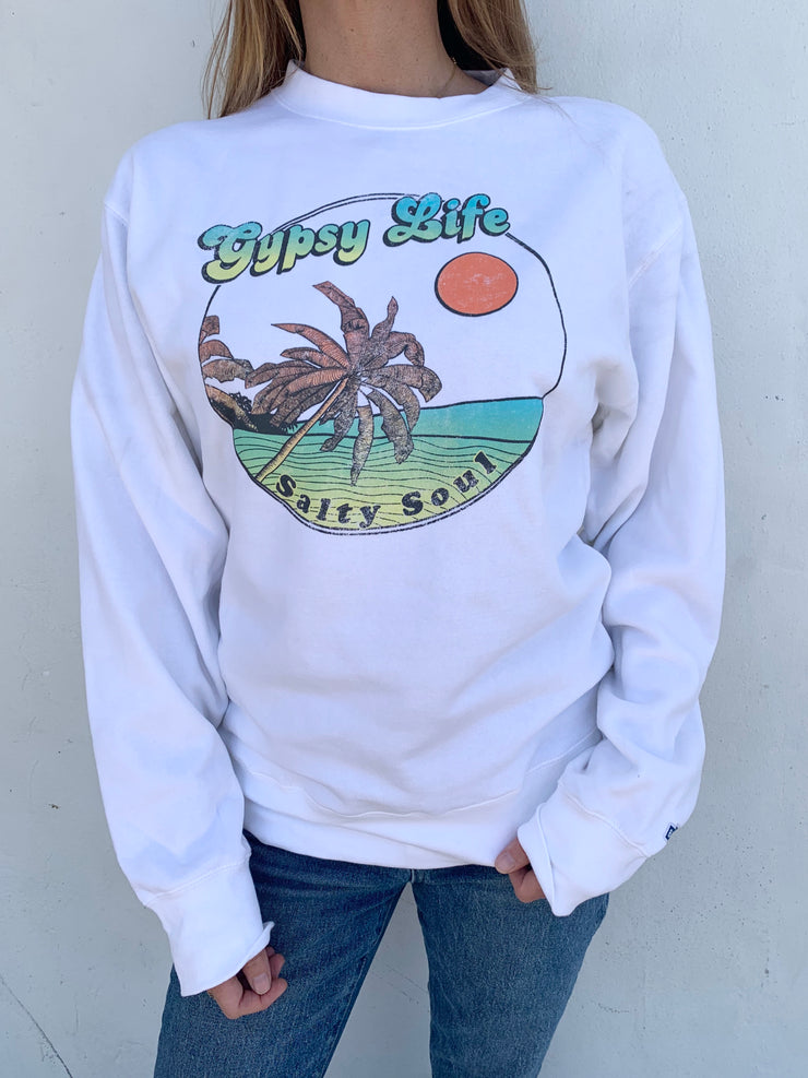 Gypsy Life Surf Shop - Campbell Crew - Ferngully Beach/Palms - White