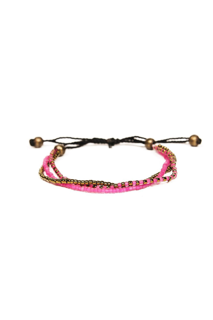 Jaipur Bead Pink Bracelet