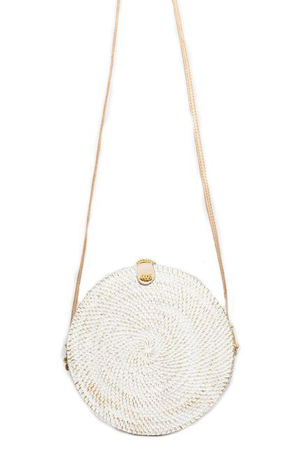 White Rattan Bag