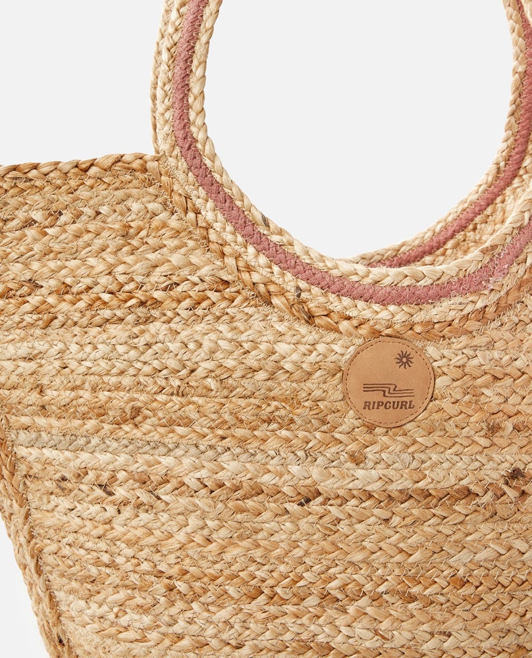 Rip Curl Hacienda 50L Jute Beach Bag - Natural | Sorted Surf Shop