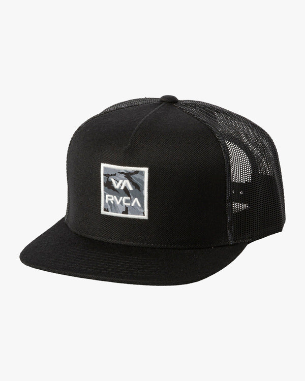 VA ATW Print Trucker Hat - Black
