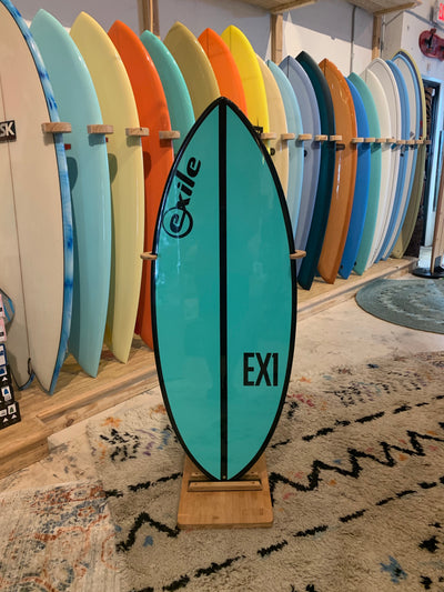 Exile Skimboard - Small EX1- Teal with Black Stripe