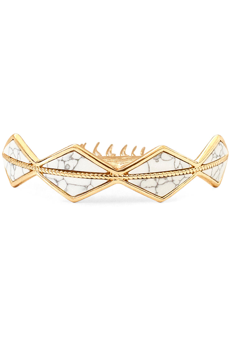 Marble Bun Pin - Gold
