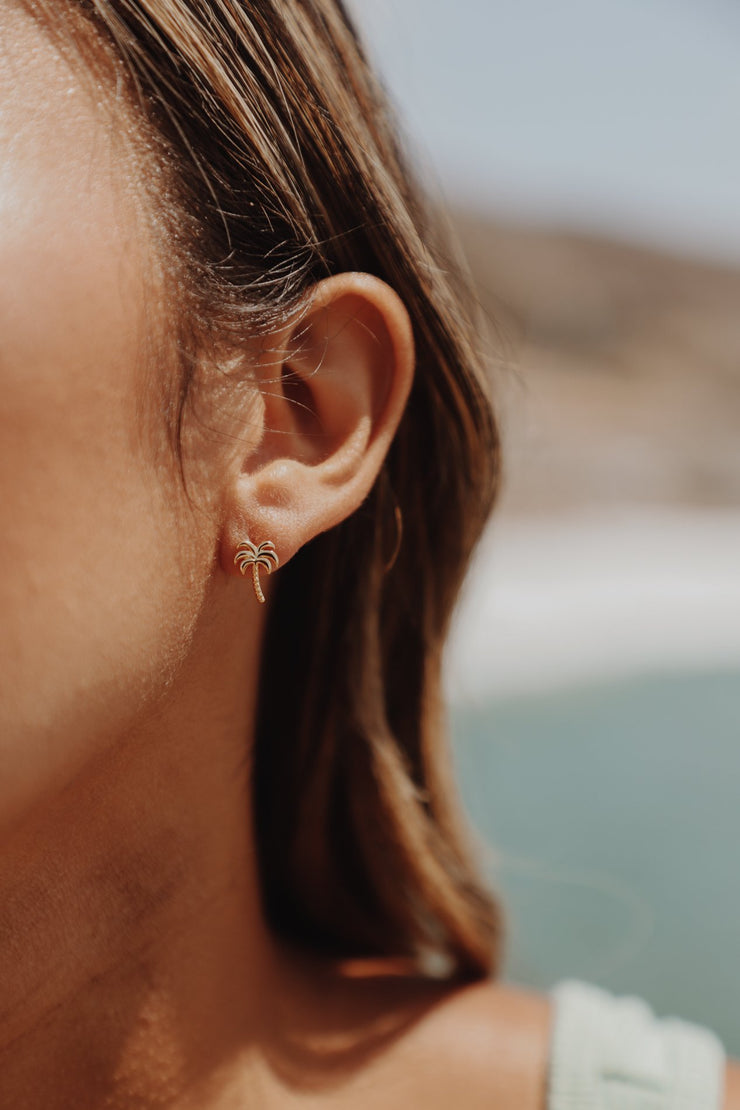 Palm Tree Stud Earring