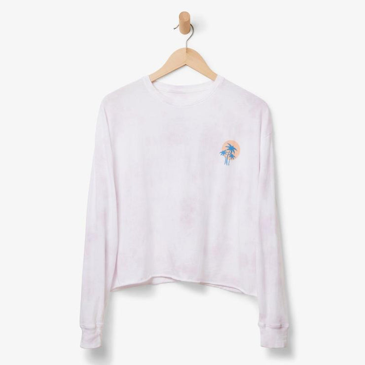 Surf Tour Boxy Long Sleeve - Lavender Tie Dye