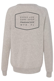 Gypsy Life Surf Shop Eco-Fleece Sweatshirt - Light Grey