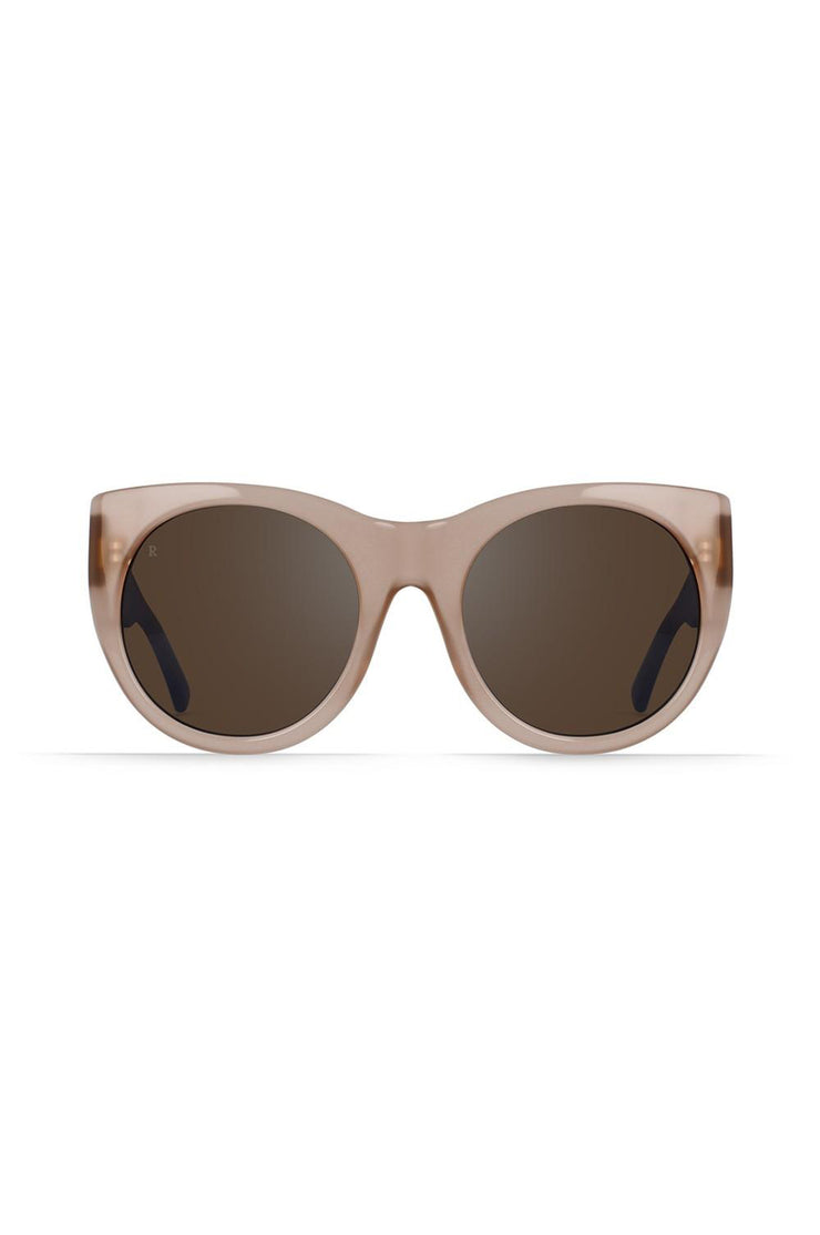 Durante Rose/Brown Silver Mirror Sunglasses