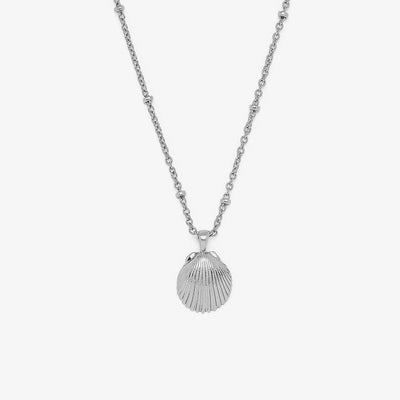 Satellite Shell Pendant Necklace - Silver
