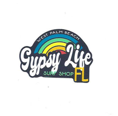 LARGE Gypsy Life Surf Shop Sticker - Frigate Font