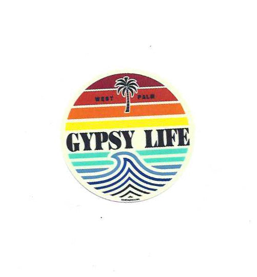 LARGE Gypsy Life Surf Shop Sticker - Malfunction Palm/Wave