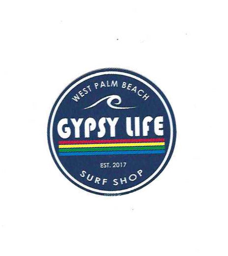 LARGE Gypsy Life Surf Shop Sticker - Pristmatic Wave