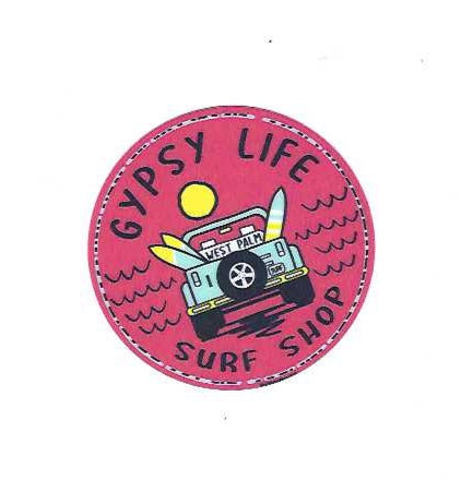 LARGE Gypsy Life Surf Shop Sticker - Concurrence Jeep/Waves/Sun