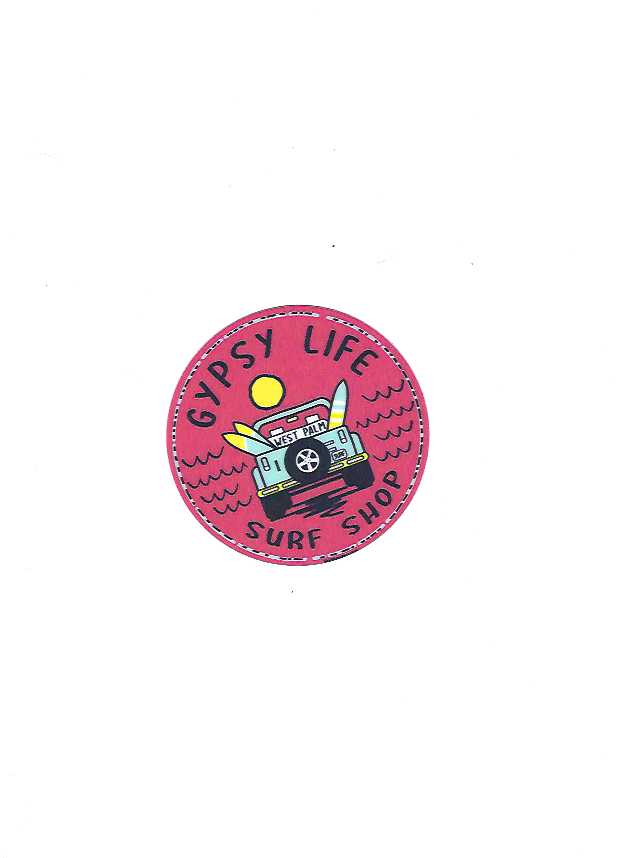 LARGE Gypsy Life Surf Shop Sticker - Concurrence Jeep/Waves/Sun