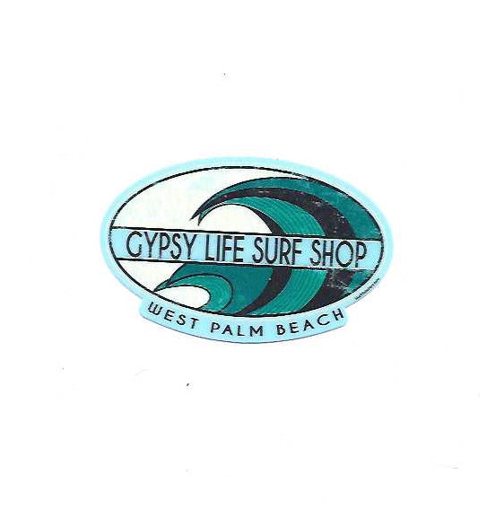 LARGE Gypsy Life Surf Shop Sticker - Hanger Wave
