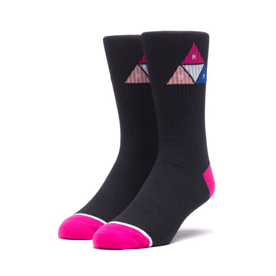 Prism Triangle Sock - Black