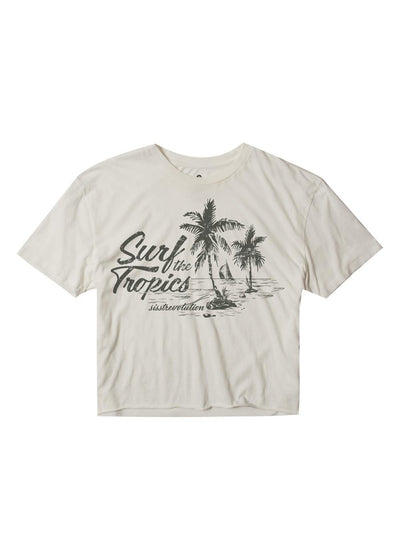 Island Fever S/S Knit Tee - Vintage White