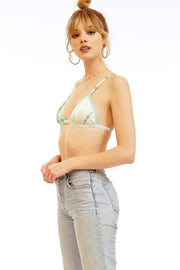 Lei Bra - White/Aqua/Stone
