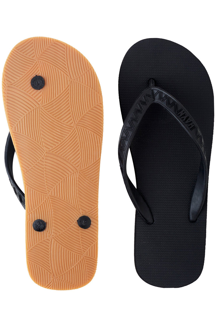 Men's Gumsole Slippers - Lava Rock - Black