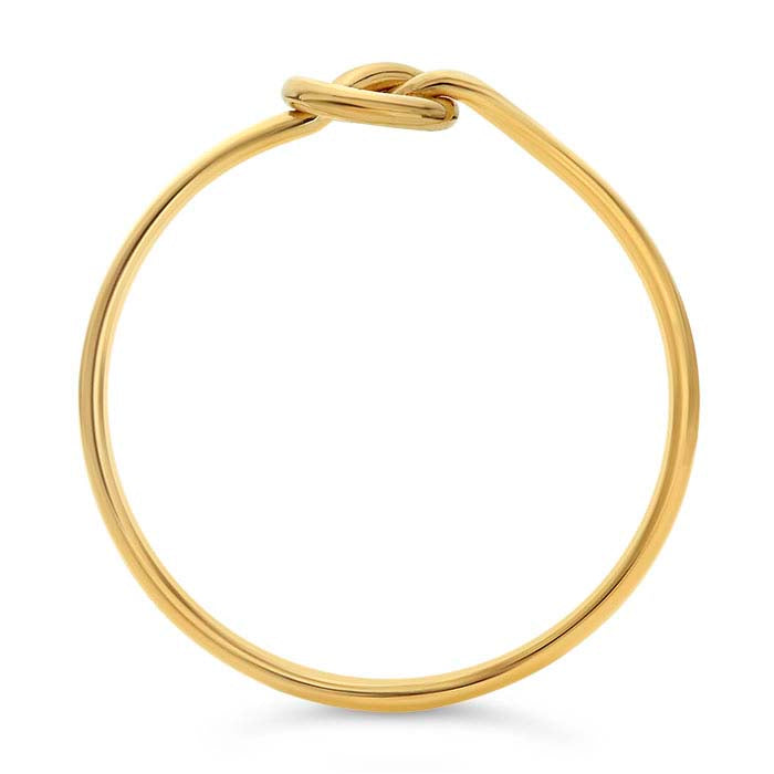 Gypsy Life Love Knot Stacking Ring - Yellow Gold-Filled